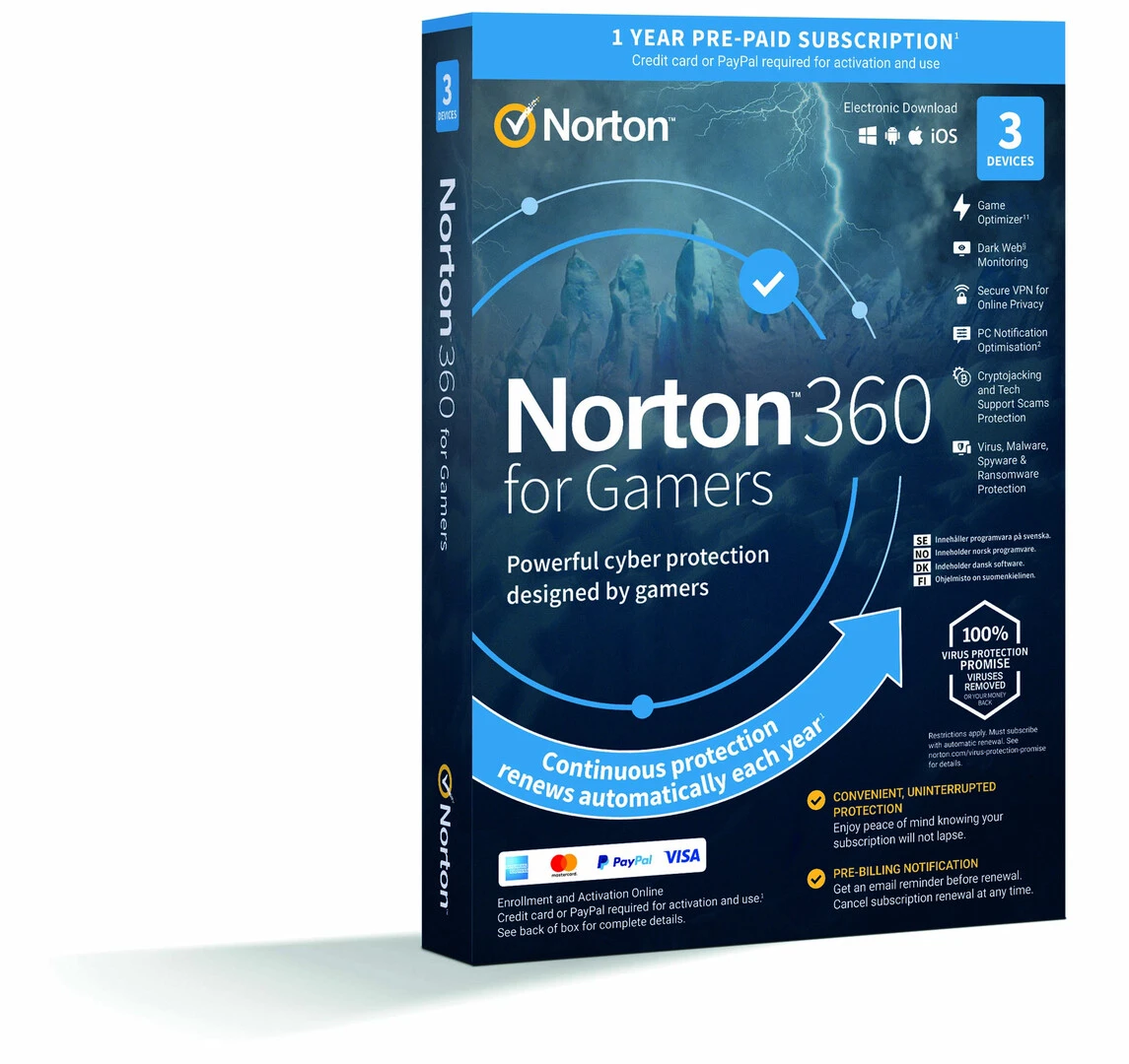 NORTON 360 FOR GAMER (LICENZA ELETTRONICA) NORTON 360 FOR GAMER (LICENZA ELETTRONICA)