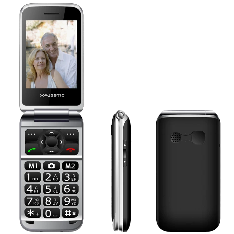 Majestic TLF Sileno 82 SeniorPhone 2.8" Flip Black Majestic TLF Sileno 82 SeniorPhone 2.8" Flip Black