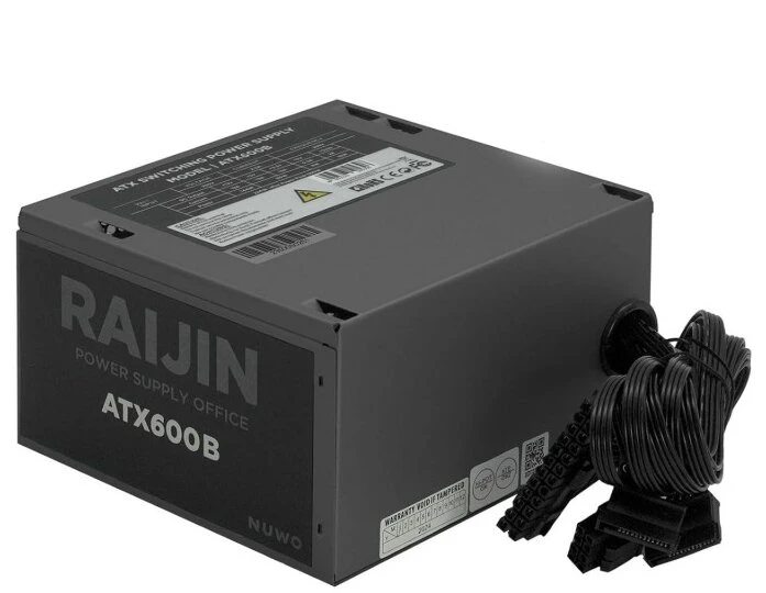 ALIMENTATORE NUWO RAIJIN 600W ATX-600B 300W 120MM FAN BULK ALIMENTATORE NUWO RAIJIN 600W ATX-600B 300W 120MM FAN BULK