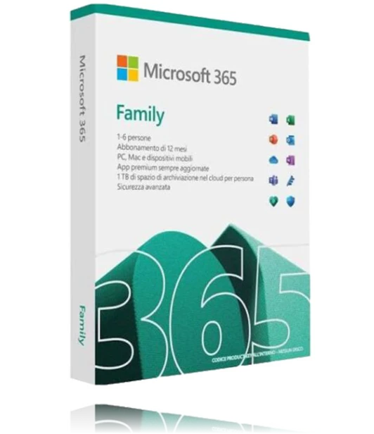 MICROSOFT OFFICE 365 FAMILY - 1 ANNO - 6TB CLOUD MICROSOFT OFFICE 365 FAMILY - 1 ANNO - 6TB CLOUD
