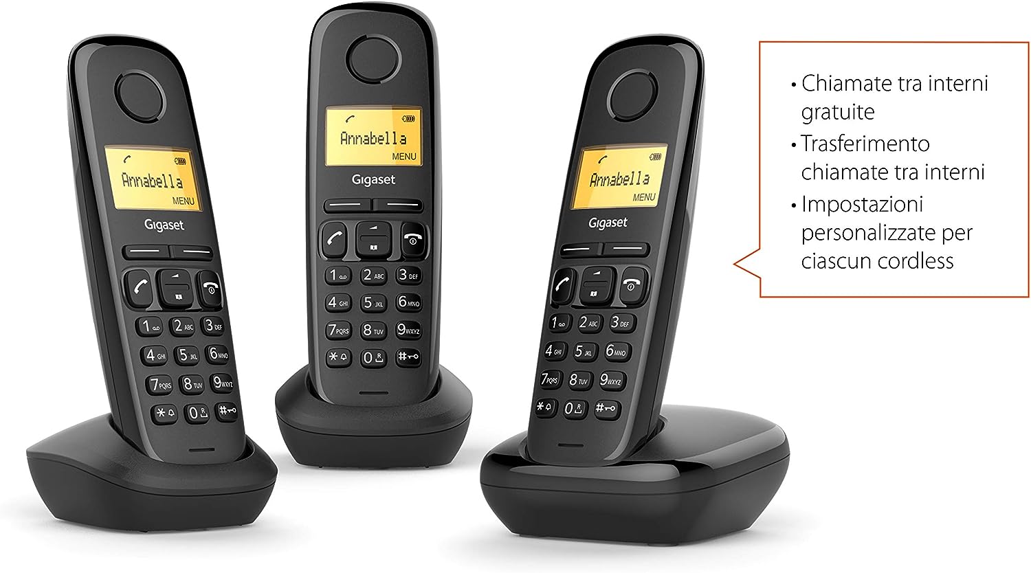 TELEFONO CORDLESS SIEMENS GIGASET A 170 TRIO TELEFONO CORDLESS SIEMENS GIGASET A 170 TRIO